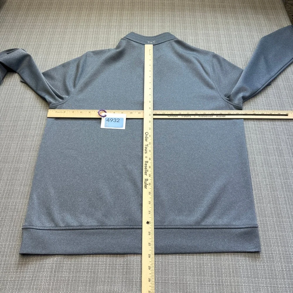 Hickey‎ Freeman Quarter Zip Pullover Mens Large Gray Stretch Performance